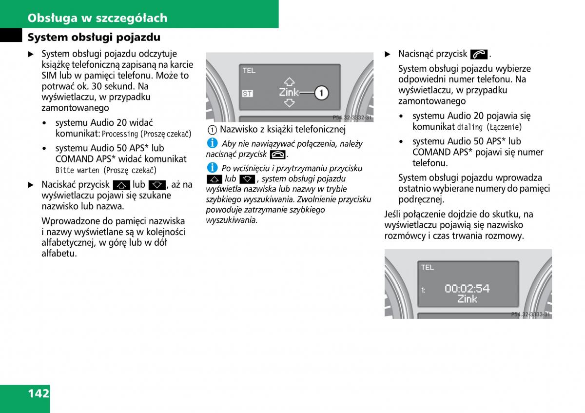 Mercedes ML W164 instrukcja obslugi / page 144