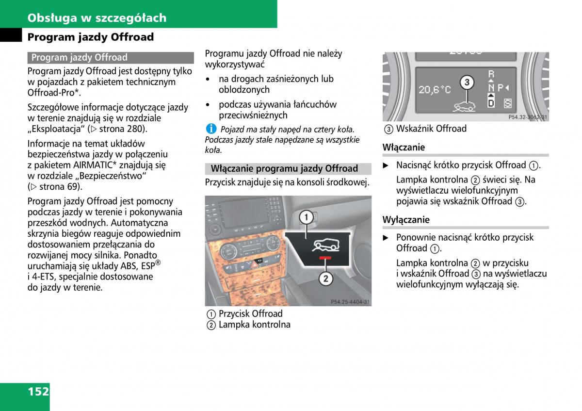 Mercedes ML W164 instrukcja obslugi / page 154