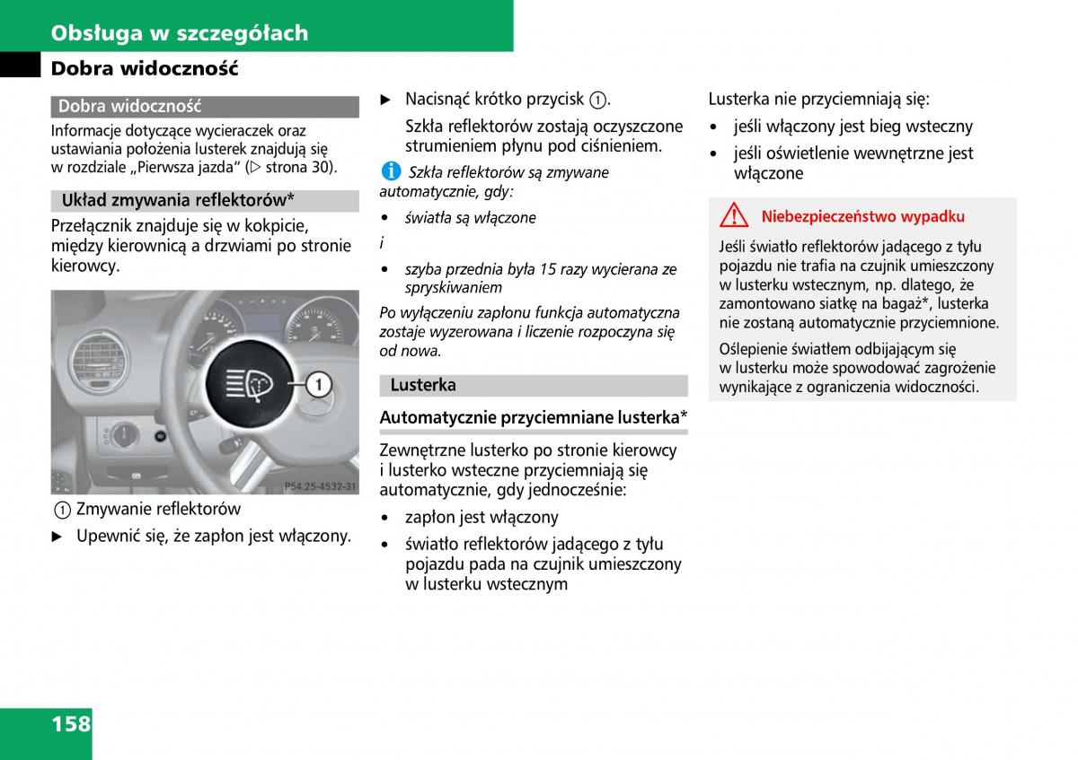 Mercedes ML W164 instrukcja obslugi / page 160