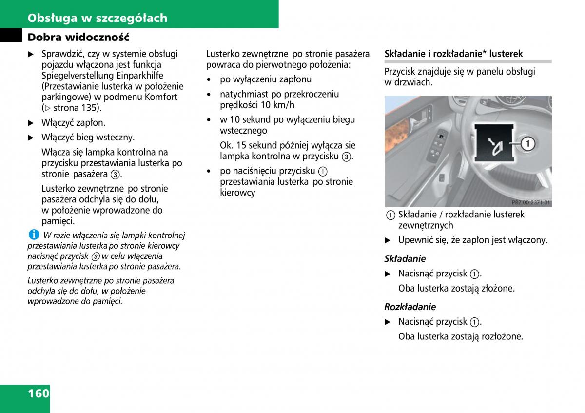 Mercedes ML W164 instrukcja obslugi / page 162