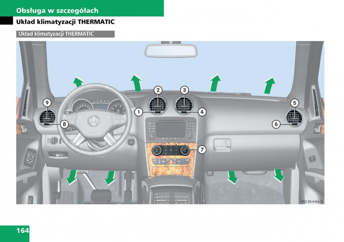 Mercedes ML W164 instrukcja obslugi / page 166