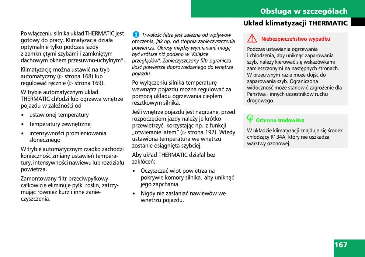 Mercedes ML W164 instrukcja obslugi / page 169