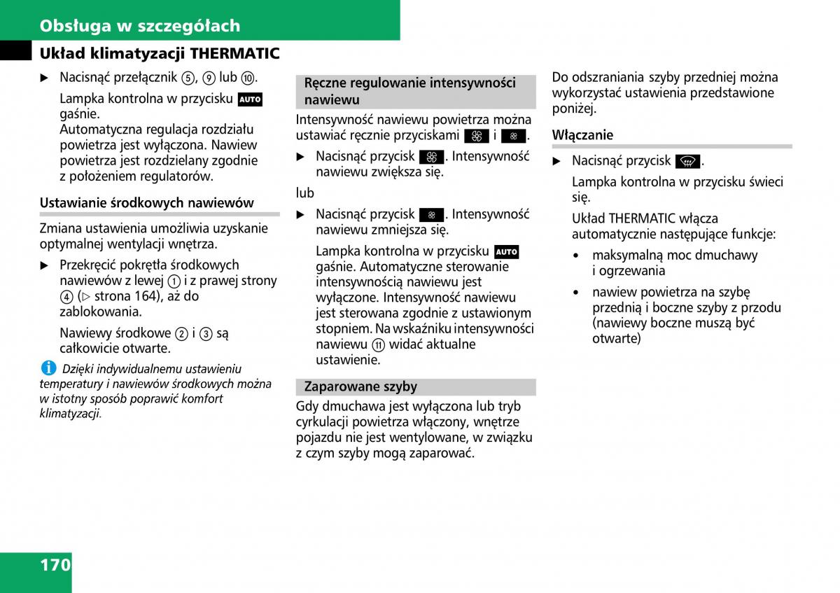 Mercedes ML W164 instrukcja obslugi / page 172