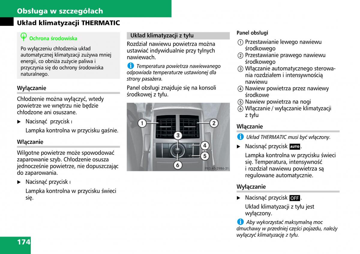 Mercedes ML W164 instrukcja obslugi / page 176