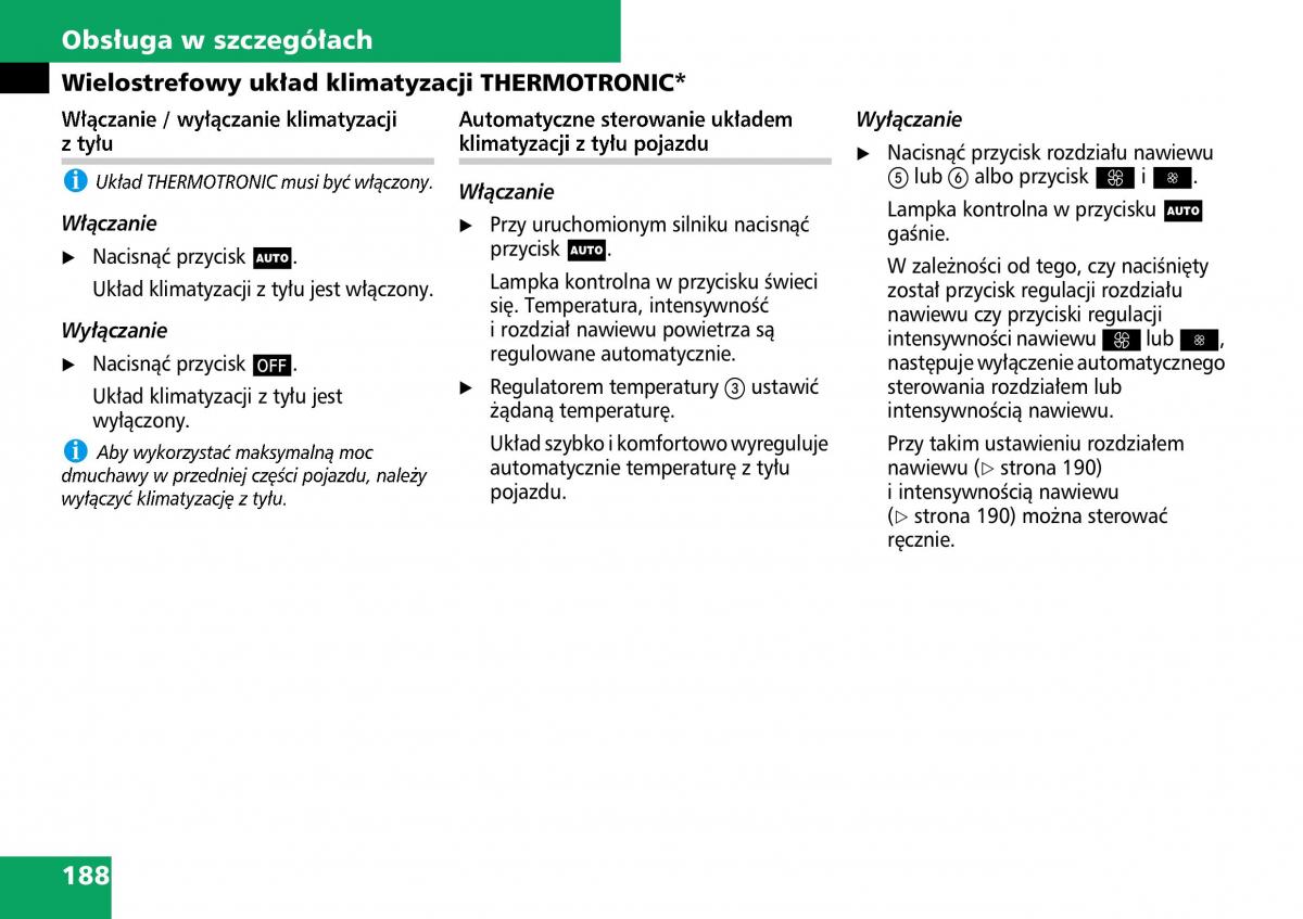 Mercedes ML W164 instrukcja obslugi / page 190