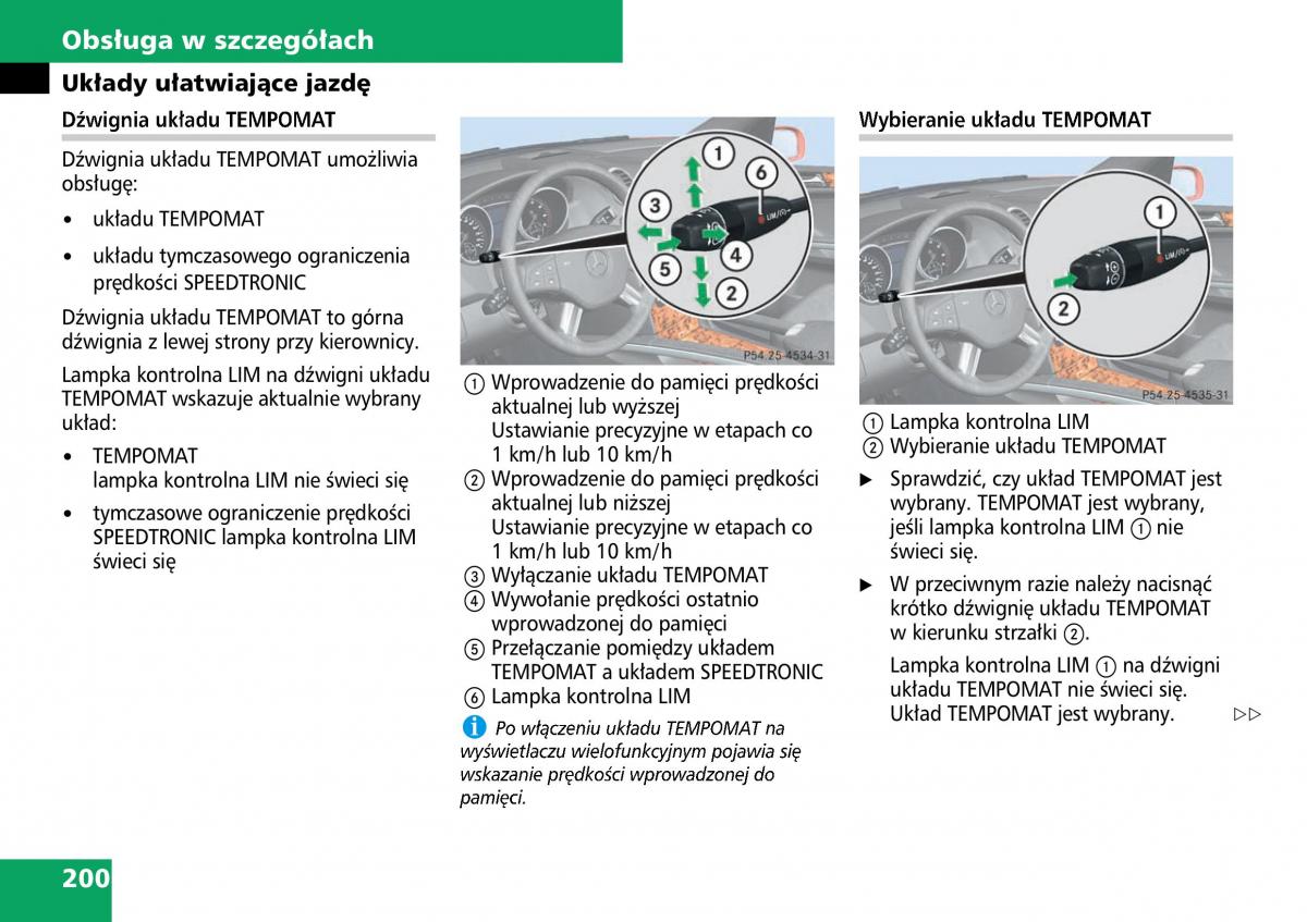 Mercedes ML W164 instrukcja obslugi / page 202