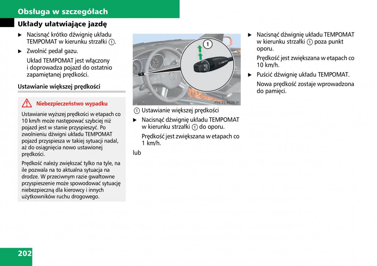 Mercedes ML W164 instrukcja obslugi / page 204