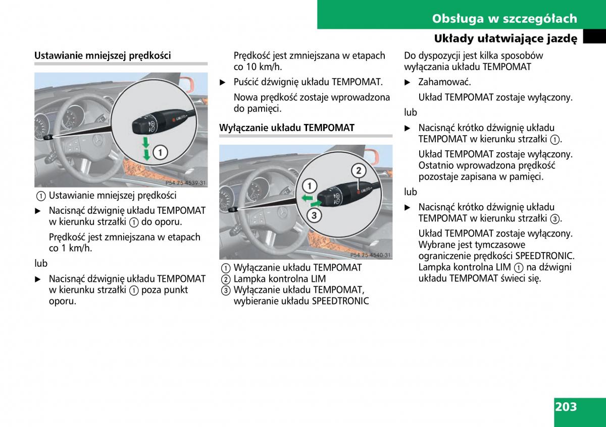 Mercedes ML W164 instrukcja obslugi / page 205