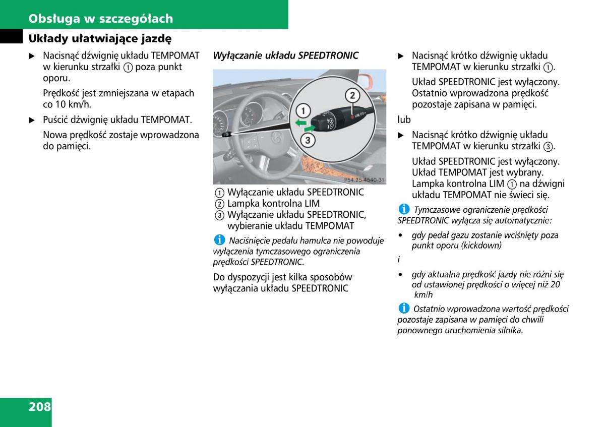 Mercedes ML W164 instrukcja obslugi / page 210