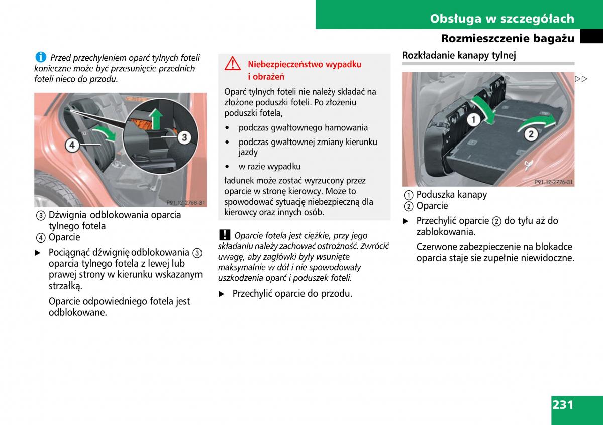 Mercedes ML W164 instrukcja obslugi / page 233