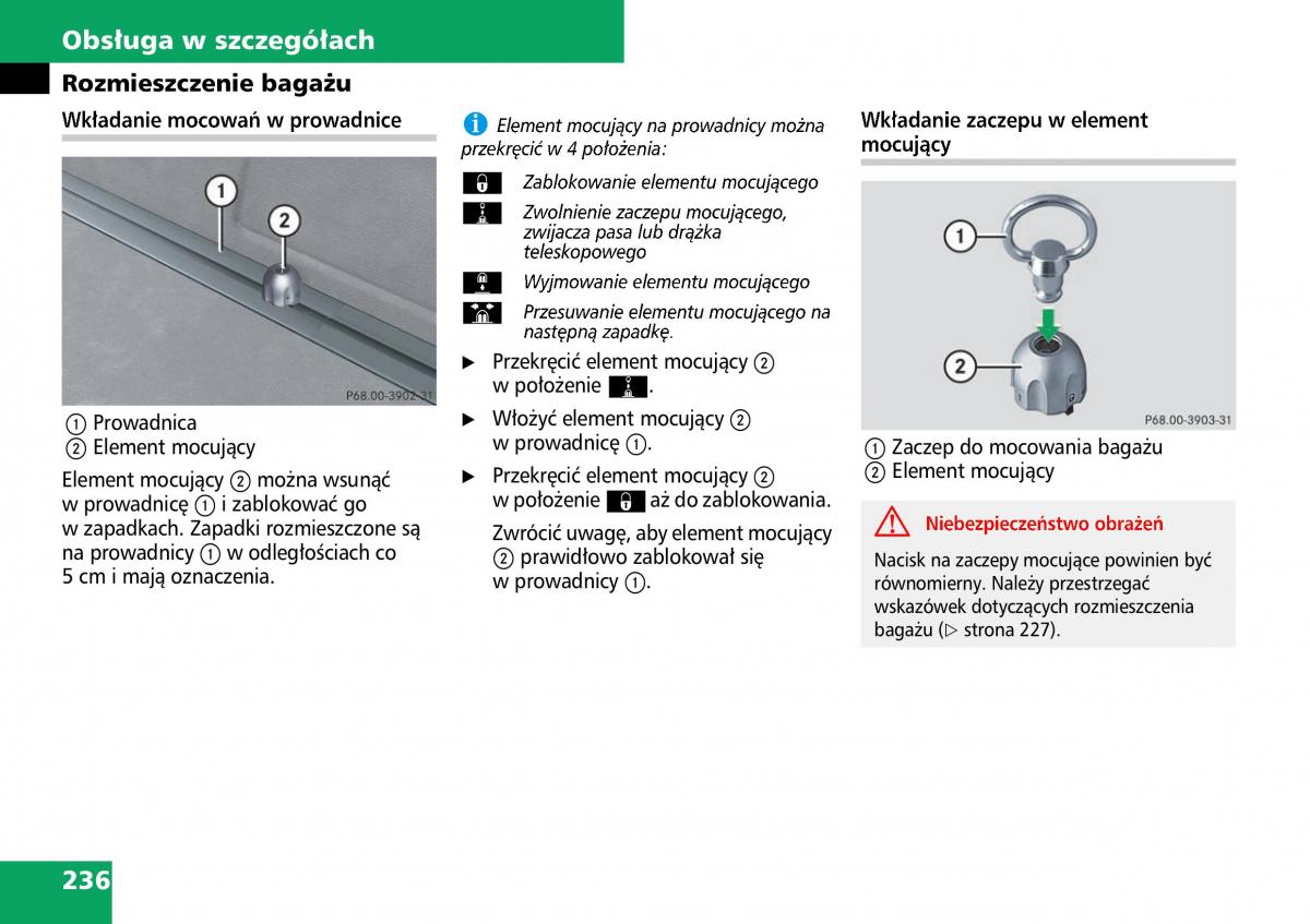 Mercedes ML W164 instrukcja obslugi / page 238