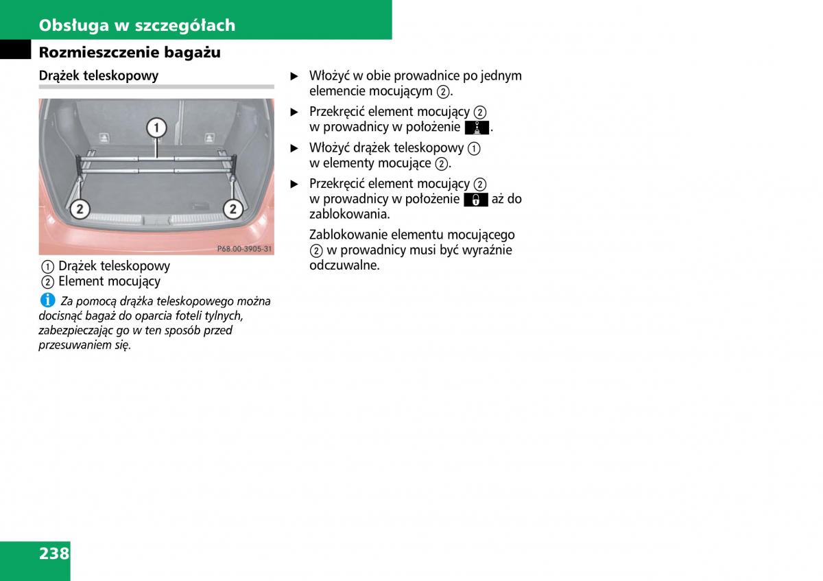 Mercedes ML W164 instrukcja obslugi / page 240