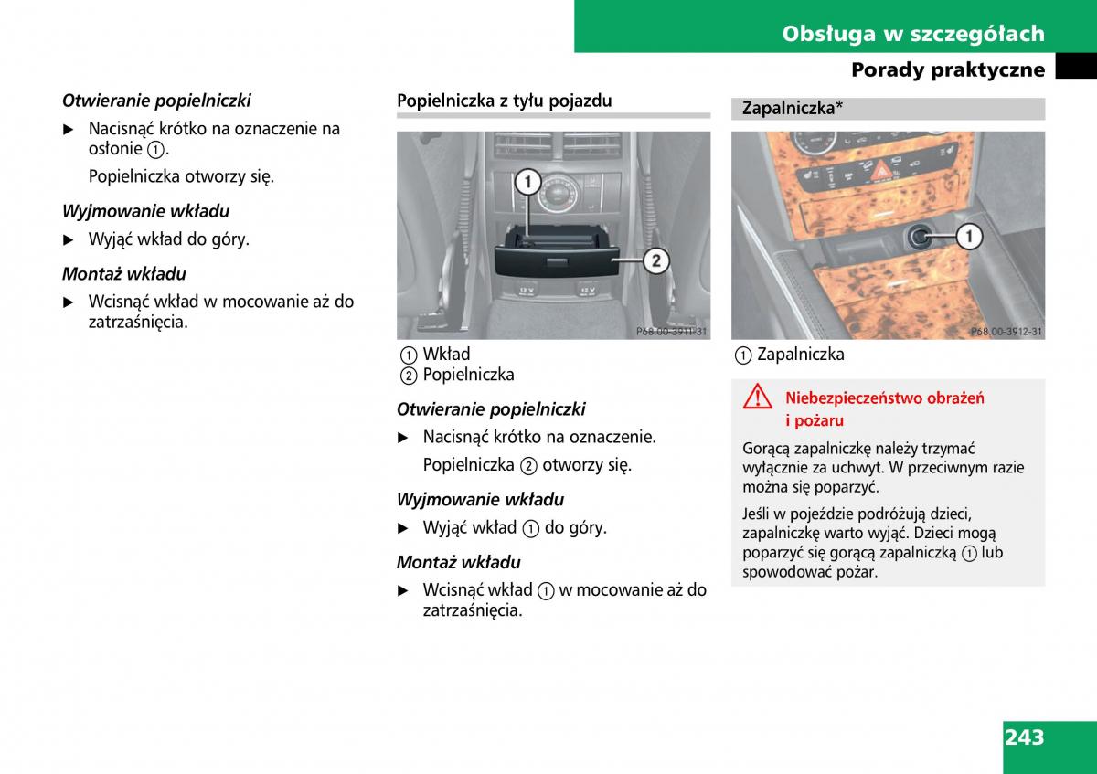 Mercedes ML W164 instrukcja obslugi / page 245