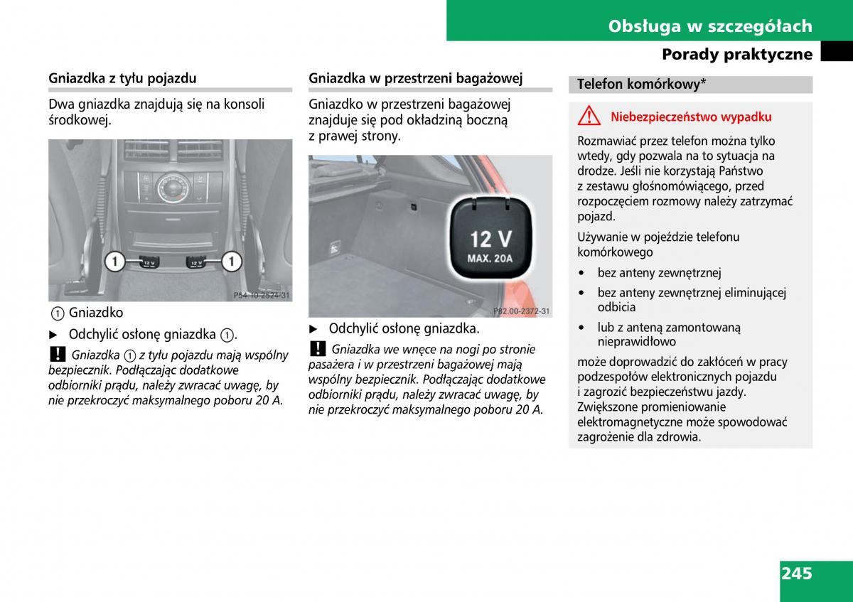 Mercedes ML W164 instrukcja obslugi / page 247