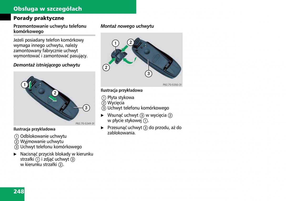 Mercedes ML W164 instrukcja obslugi / page 250