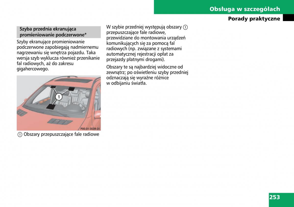 Mercedes ML W164 instrukcja obslugi / page 255