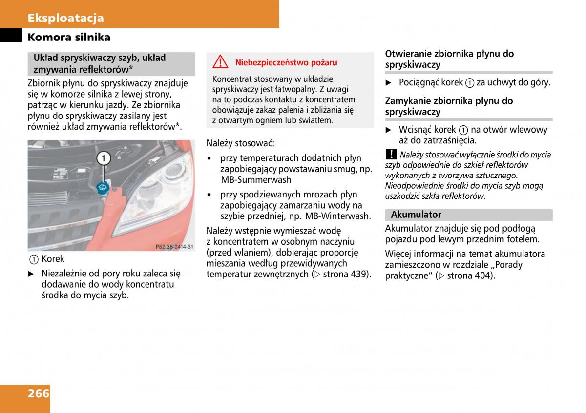 Mercedes ML W164 instrukcja obslugi / page 268