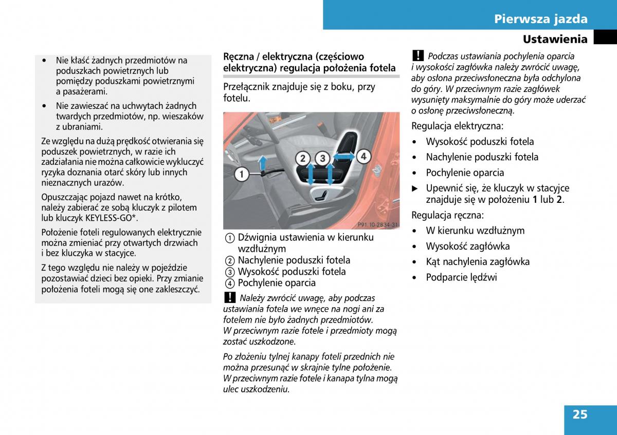 Mercedes ML W164 instrukcja obslugi / page 27