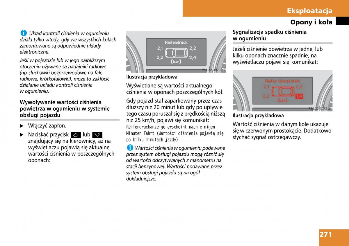 Mercedes ML W164 instrukcja obslugi / page 273