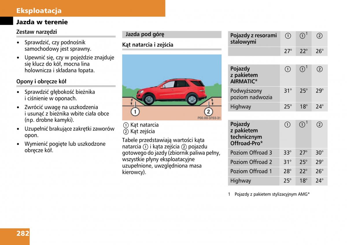 Mercedes ML W164 instrukcja obslugi / page 284