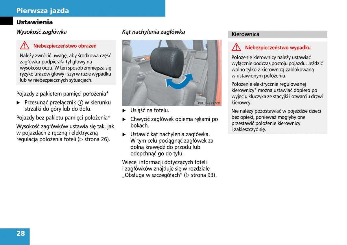 Mercedes ML W164 instrukcja obslugi / page 30