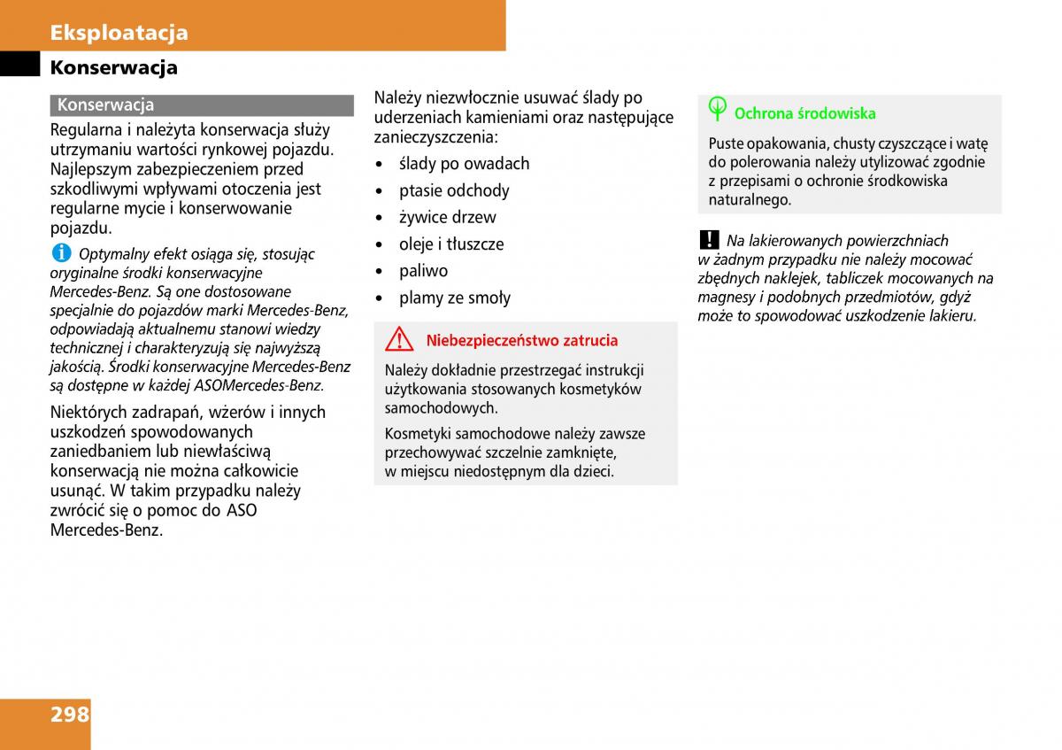 Mercedes ML W164 instrukcja obslugi / page 300