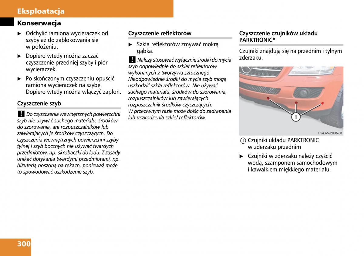 Mercedes ML W164 instrukcja obslugi / page 302