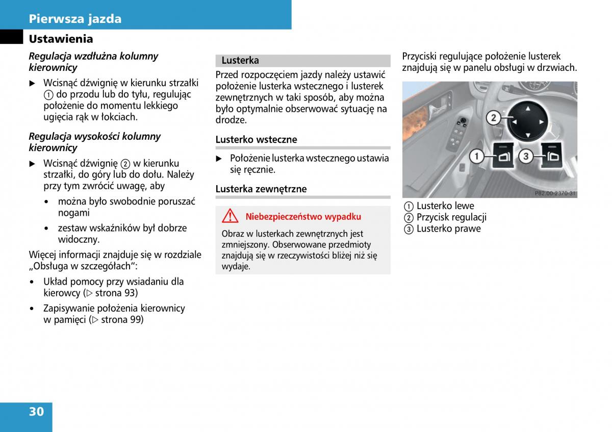 Mercedes ML W164 instrukcja obslugi / page 32