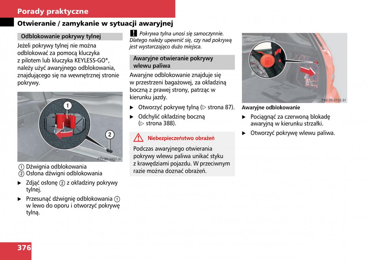 Mercedes ML W164 instrukcja obslugi / page 378