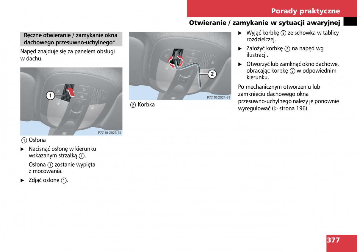 Mercedes ML W164 instrukcja obslugi / page 379