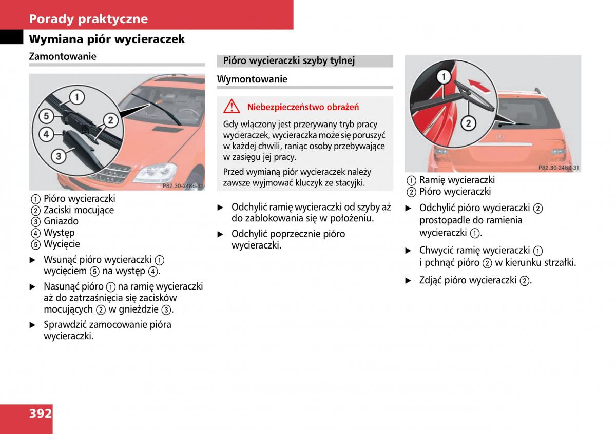 Mercedes ML W164 instrukcja obslugi / page 394