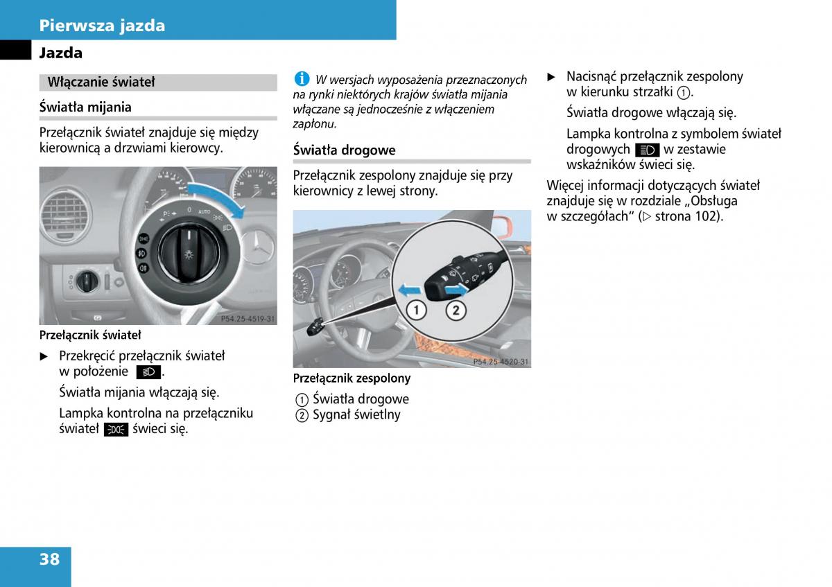 Mercedes ML W164 instrukcja obslugi / page 40