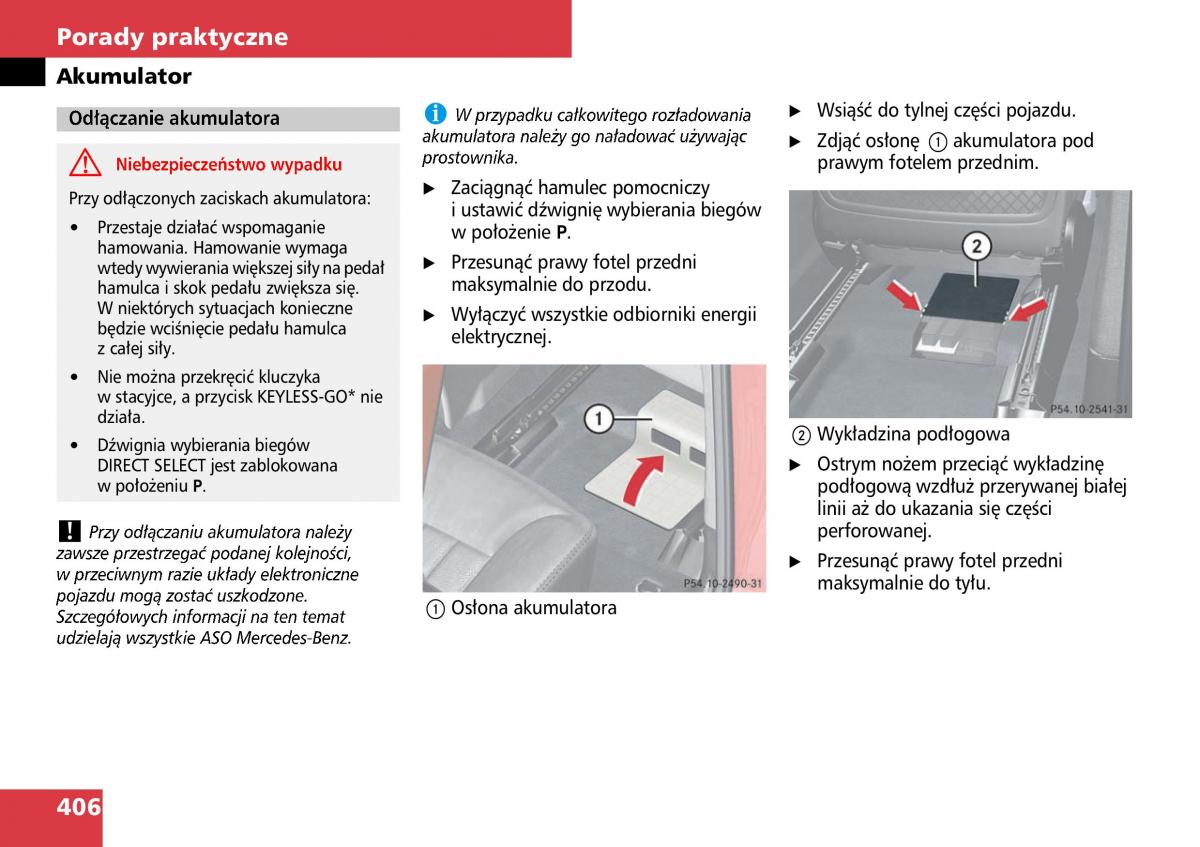 Mercedes ML W164 instrukcja obslugi / page 408