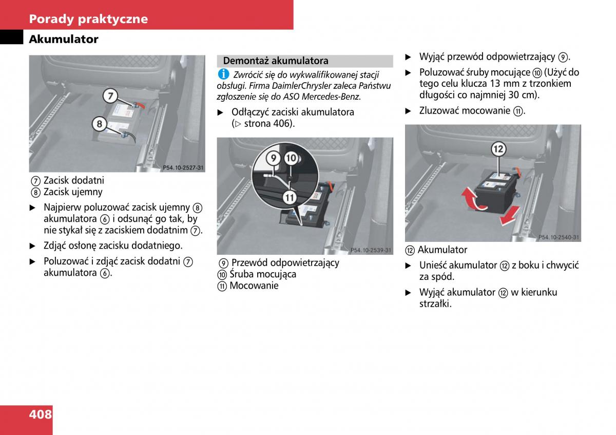 Mercedes ML W164 instrukcja obslugi / page 410