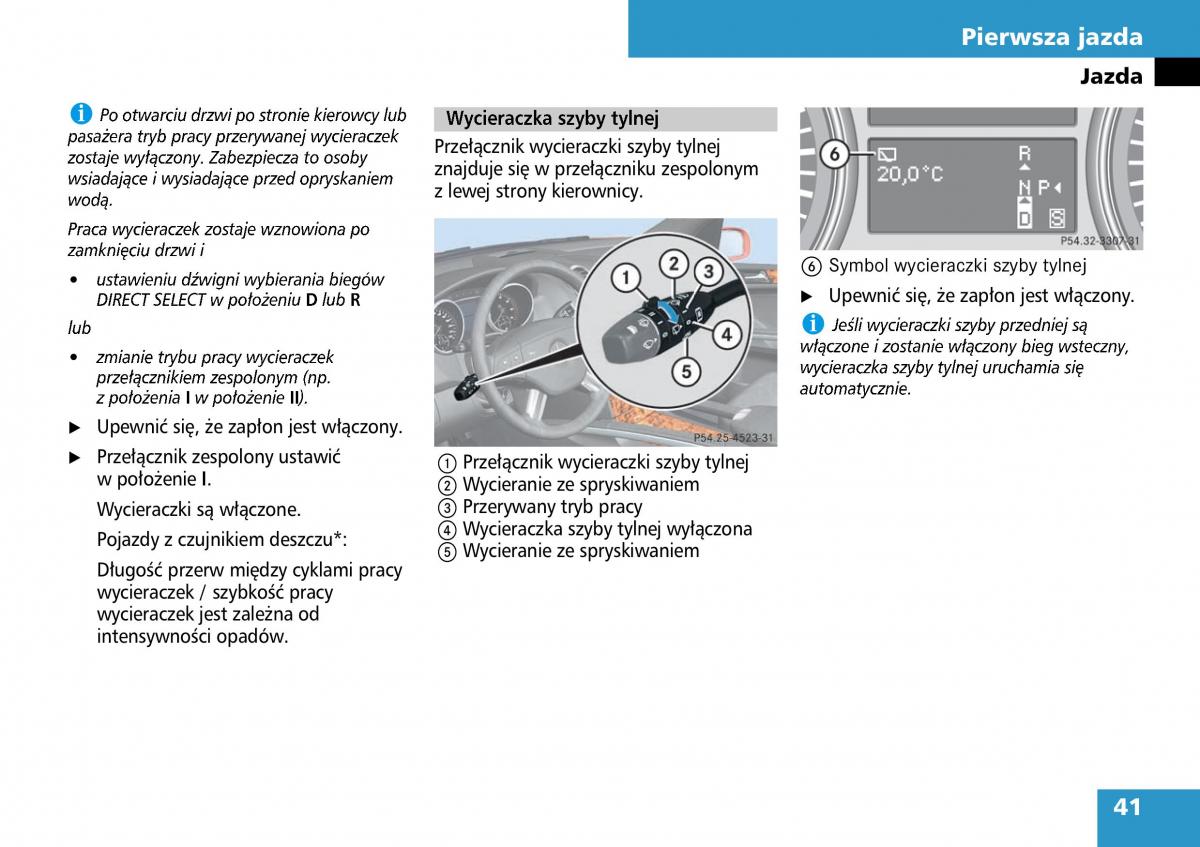 Mercedes ML W164 instrukcja obslugi / page 43