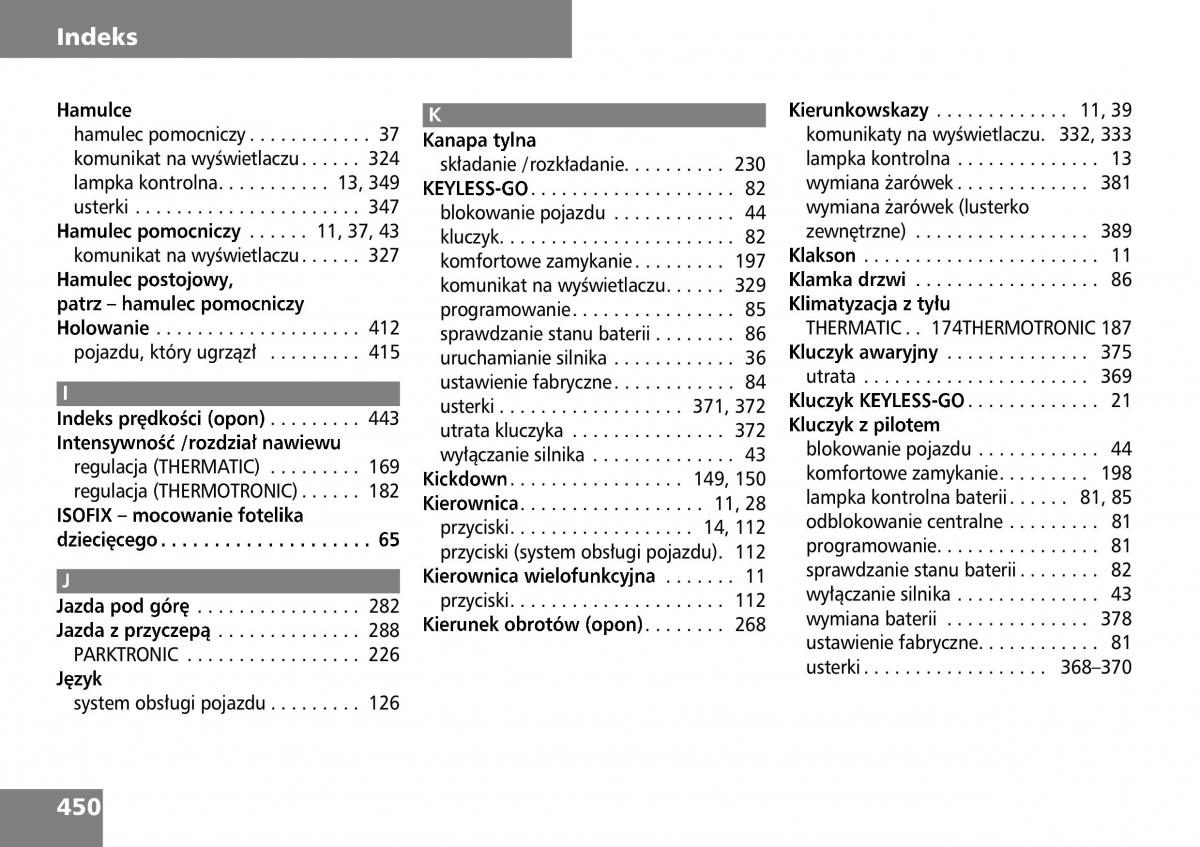 Mercedes ML W164 instrukcja obslugi / page 452