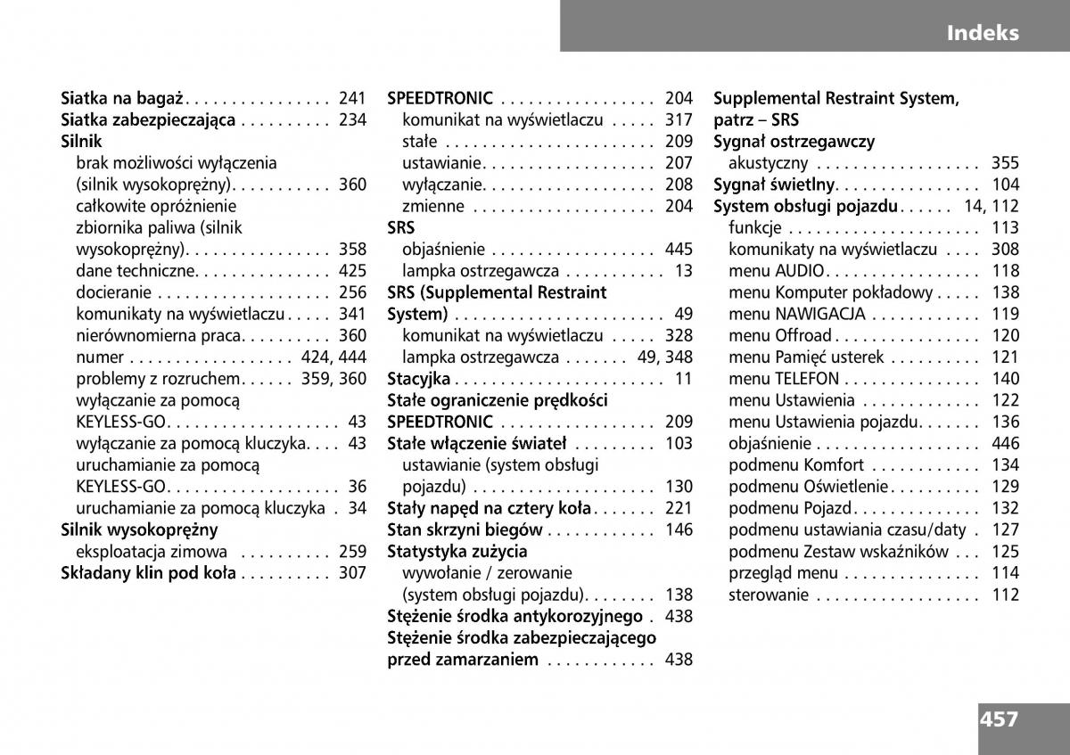 Mercedes ML W164 instrukcja obslugi / page 459