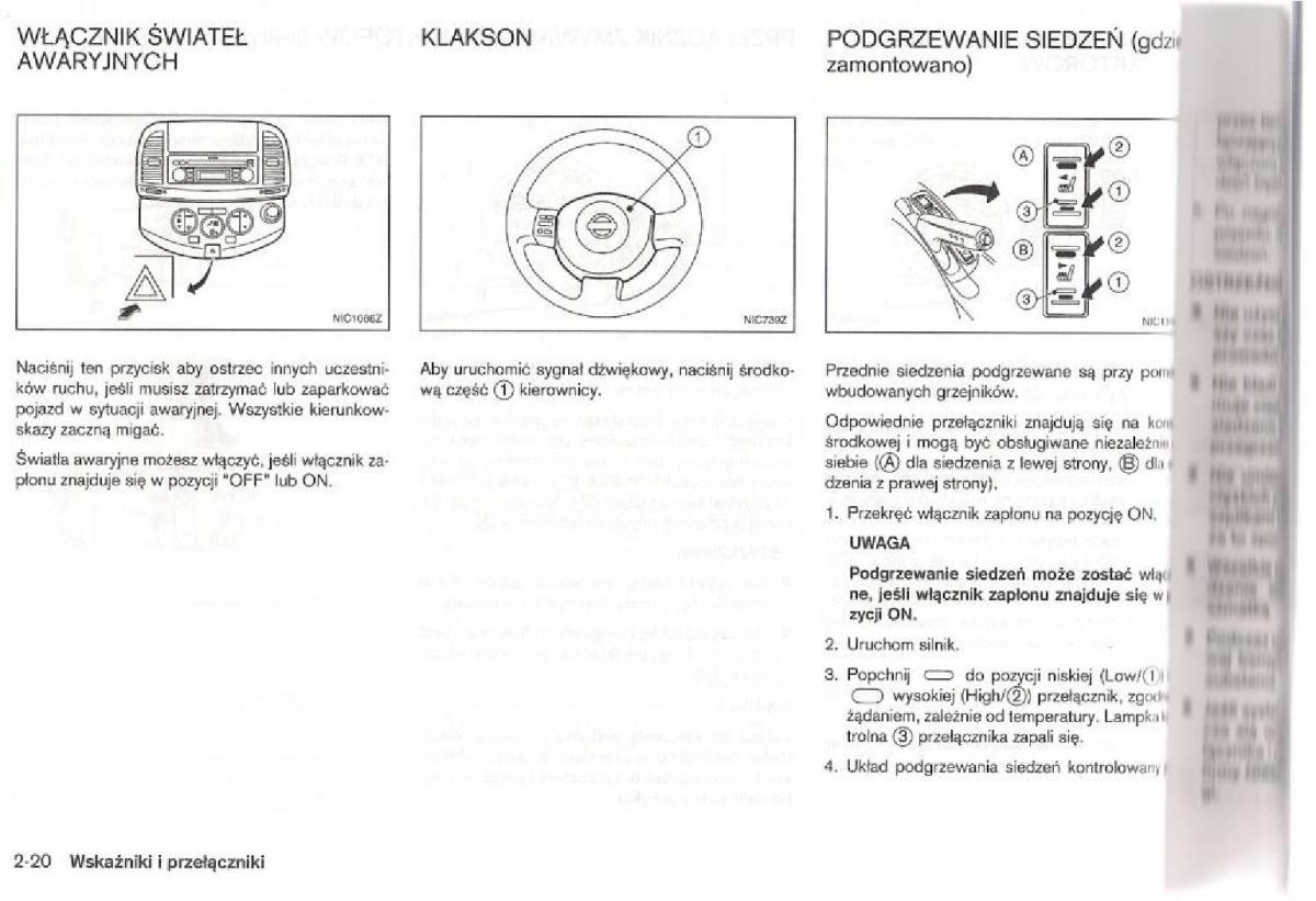 Nissan Micra III K12 instrukcja obslugi / page 63