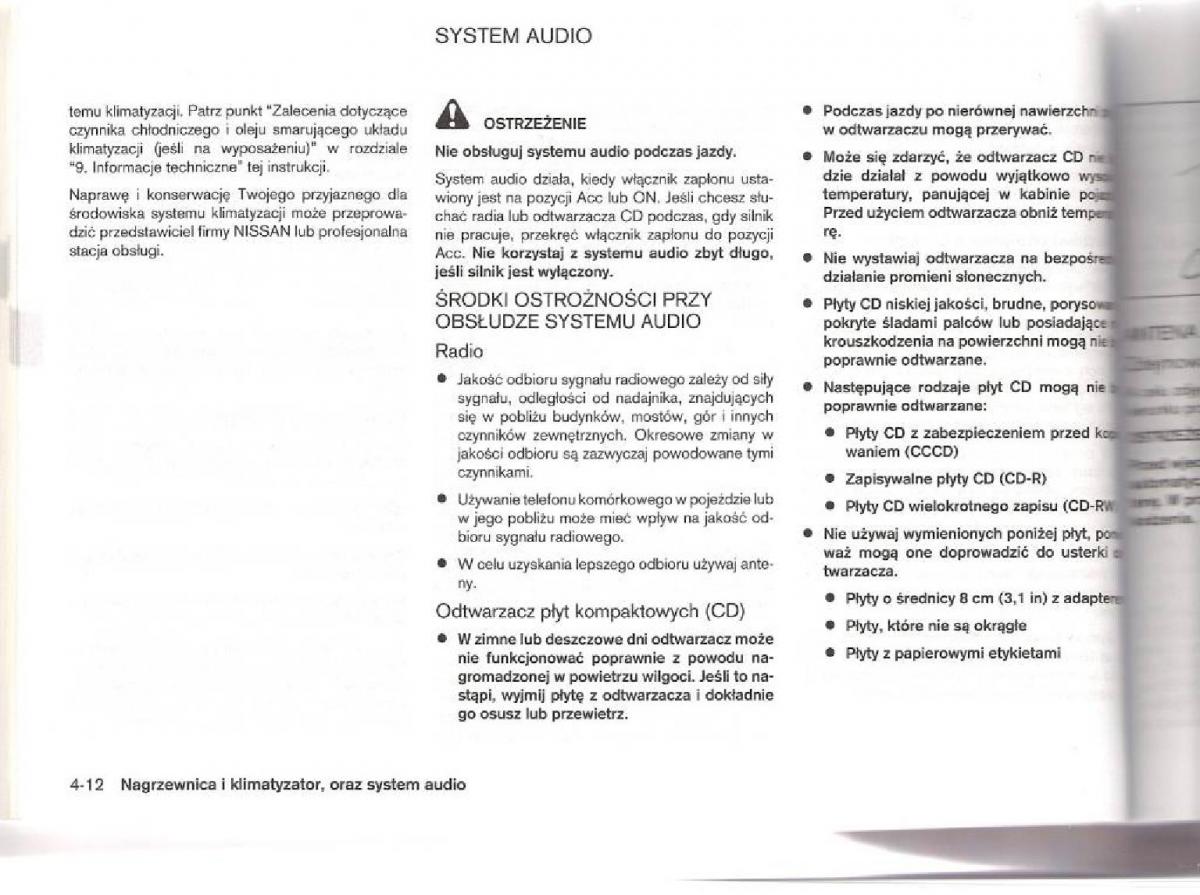 Nissan Micra III K12 instrukcja obslugi / page 98