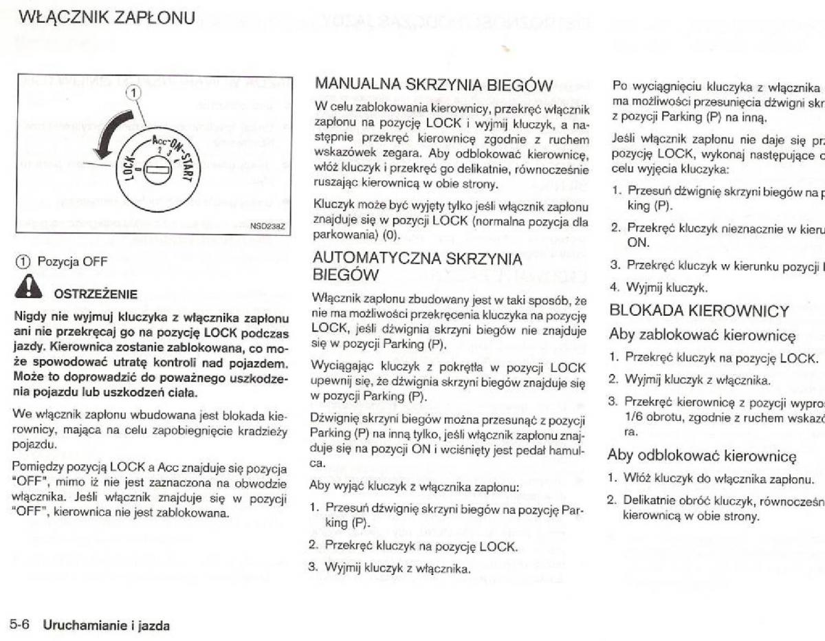 Nissan Micra III K12 instrukcja obslugi / page 134