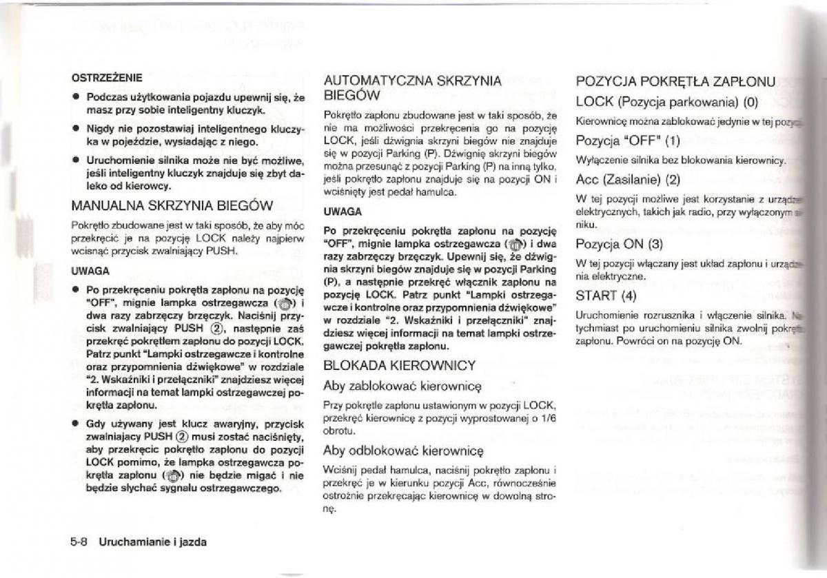 Nissan Micra III K12 instrukcja obslugi / page 136