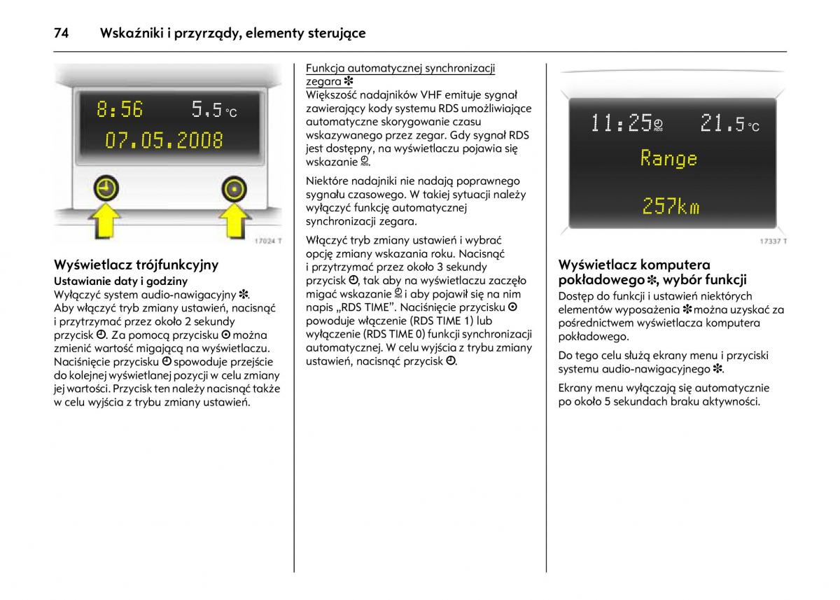 Opel Astra IV J instrukcja obslugi / page 78