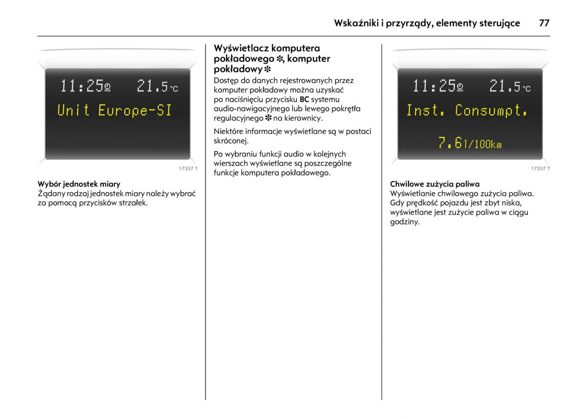 Opel Astra IV J instrukcja obslugi / page 81