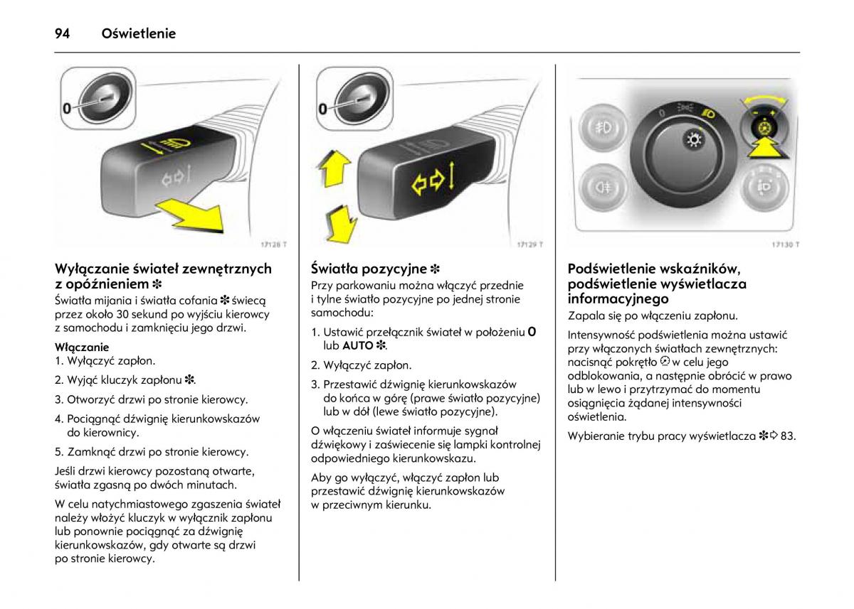 Opel Astra IV J instrukcja obslugi / page 98