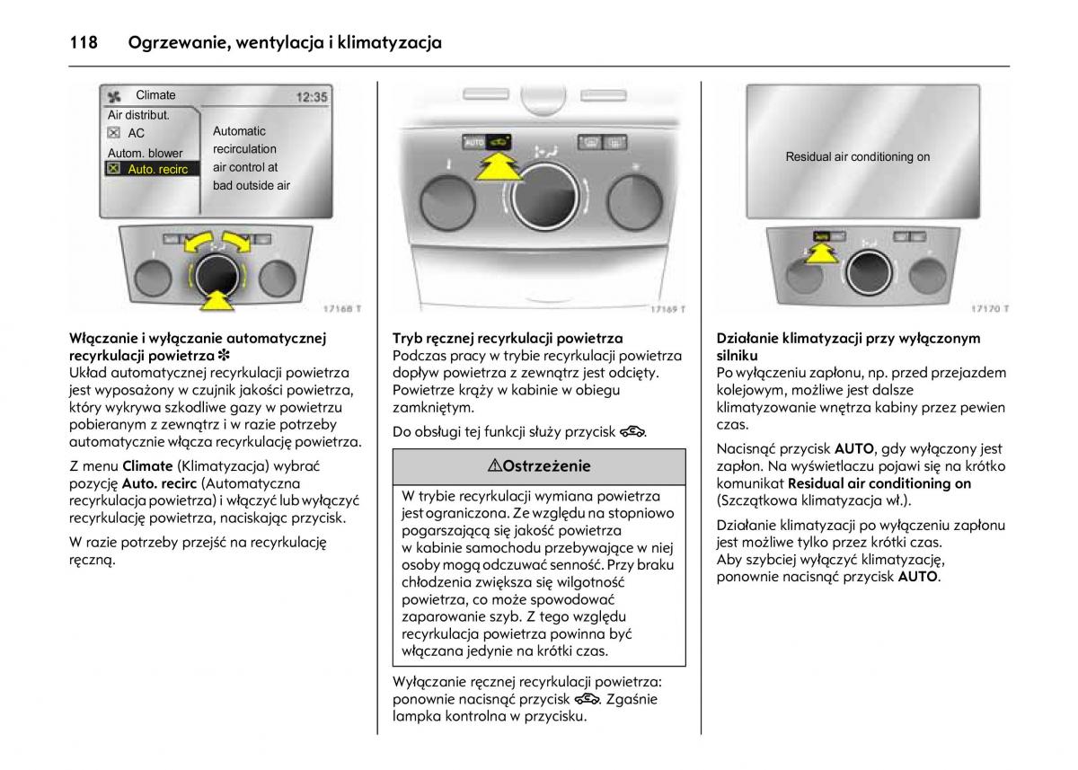 Opel Astra IV J instrukcja obslugi / page 122