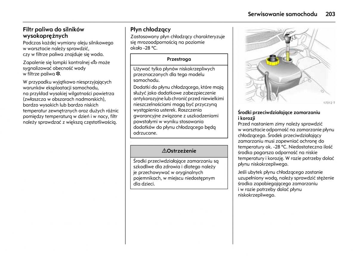 Opel Astra IV J instrukcja obslugi / page 207