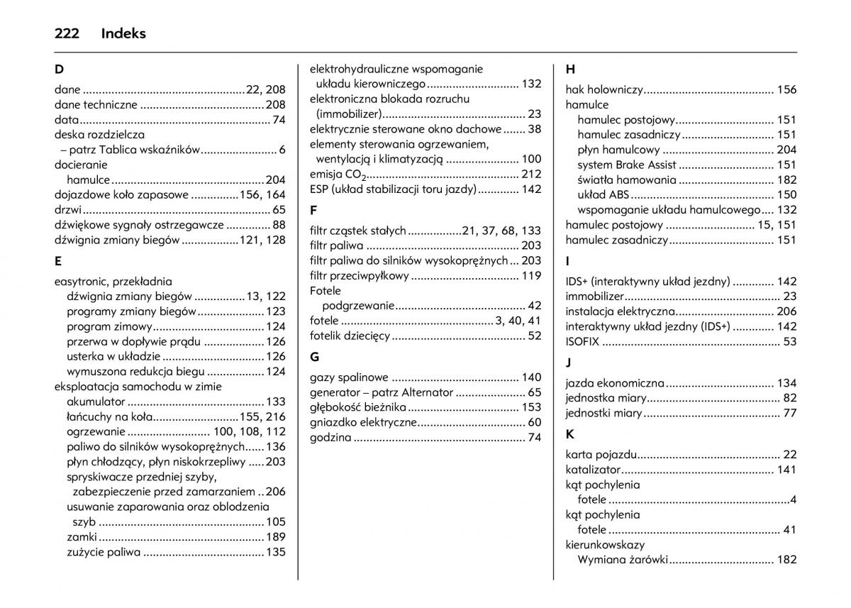 Opel Astra IV J instrukcja obslugi / page 226