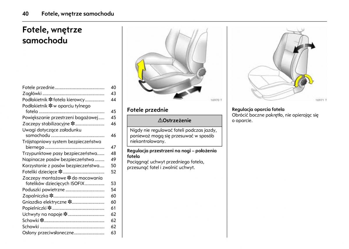 Opel Astra IV J instrukcja obslugi / page 44