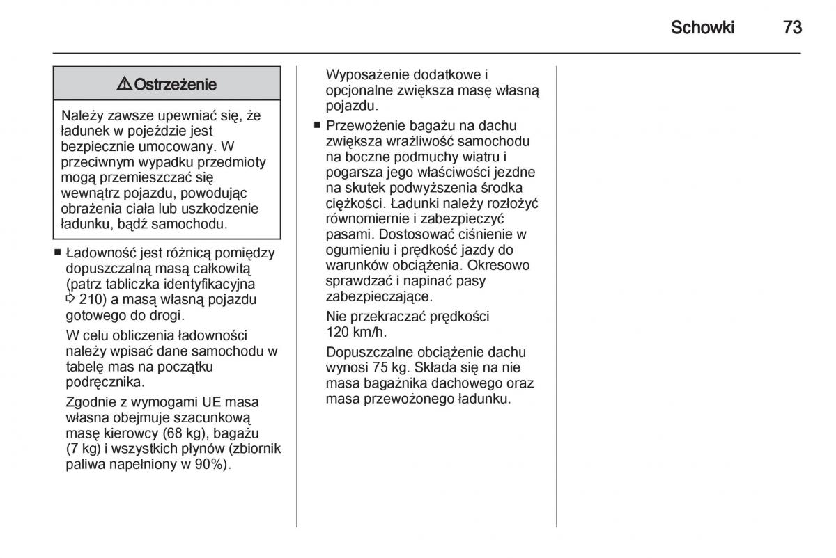 Opel Corsa D instrukcja obslugi / page 75