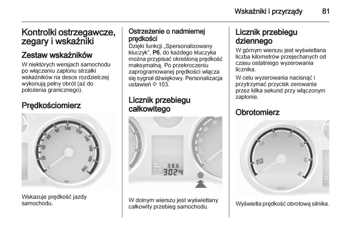 Opel Corsa D instrukcja obslugi / page 83